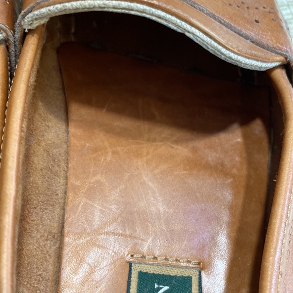 MENS COLE HAAN Leather and linen loafers Made in the USA - Picture 15 of 16